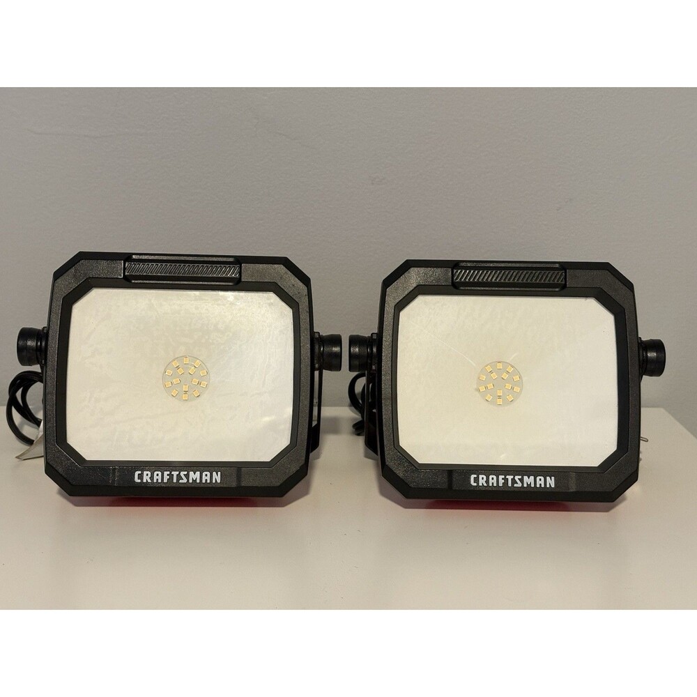 CRAFTSMAN 12 Watt Plug-in Portable Jobsite Work Light CMXELAYMPL1032 Set Of 2